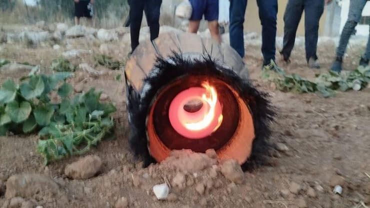 שברי יירוט בדאהריה מדרום לחברון