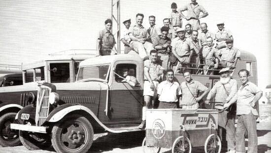 משאית תנובה בסוף שנות ה-70