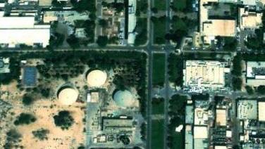 Tweet with a clear satellite view of the facility