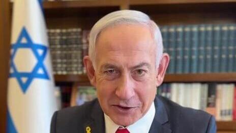 נתניהו לאחר שחרורו של עידן אלכסנדר מהשבי